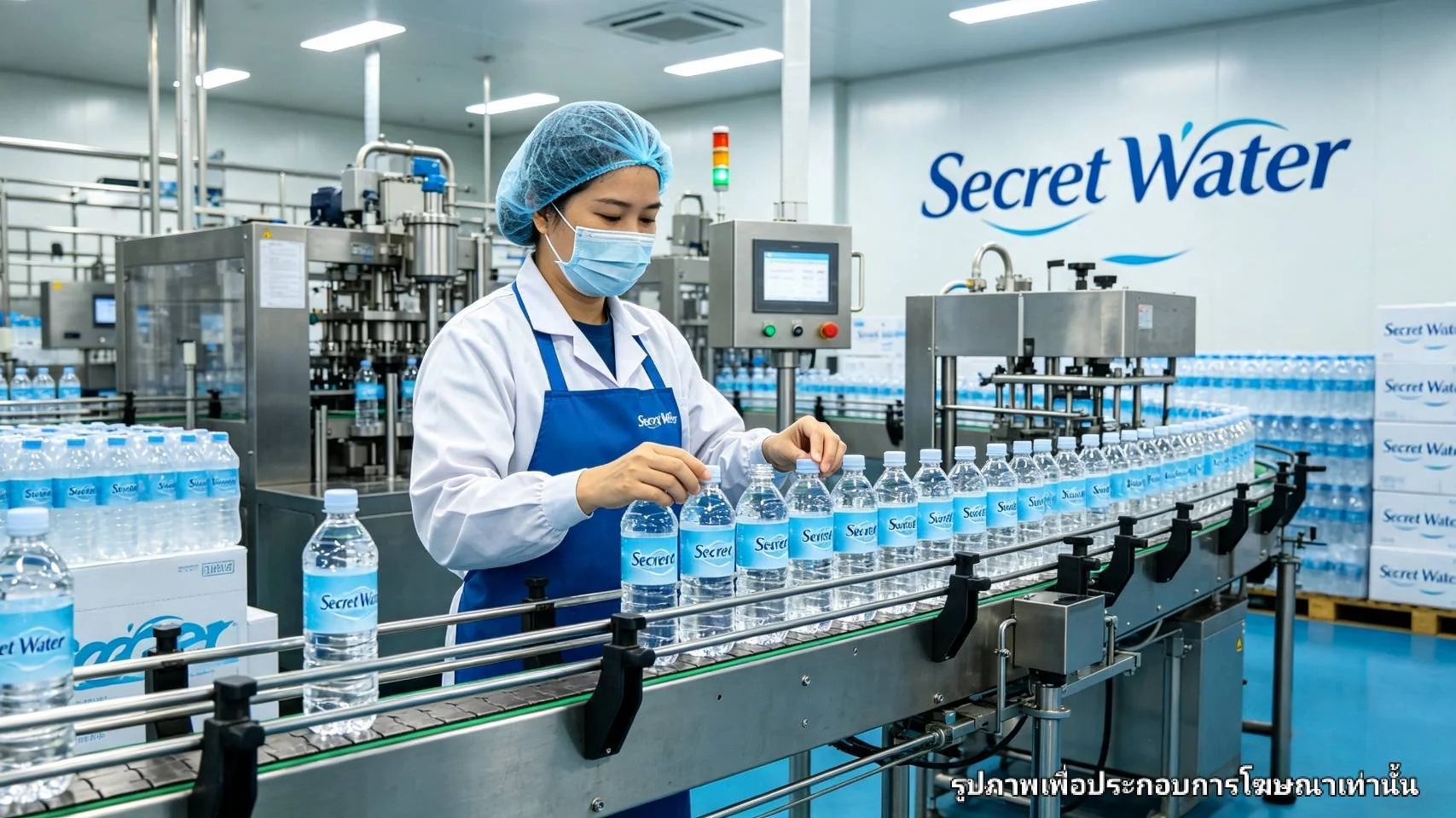 สายการบรรจุขวดและปิดฝาอัตโนมัติความเร็วสูง